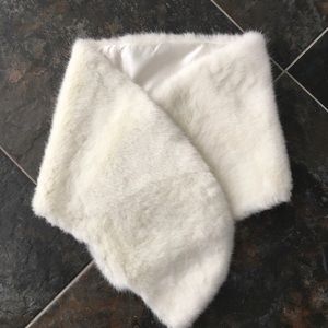 Faux fur shawl